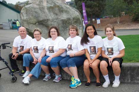 Relatives of Ken Karon, who died in 2001 of Alzheimerâ€™s disease, formed Team Ken for the Walk to End Alzheimerâ€™s, which was held in Tacoma. (Joan Cronk/Senior Scene) 