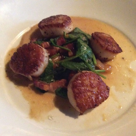 Weathervane Scallops are among the menu items at Pacific Grill.
