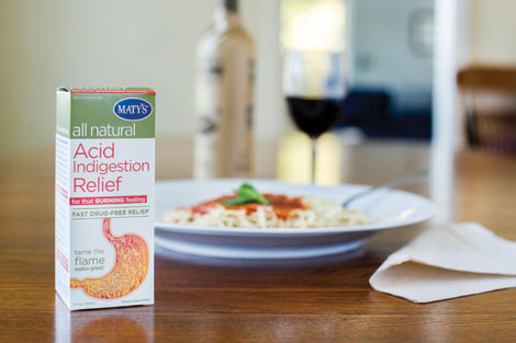 Matyâ€™s Acid Indigestion is made from whole foods that help fight heartburn.