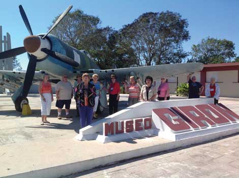 The Bay of Pigs Museum was among the tour group's stopping places in Cuba.