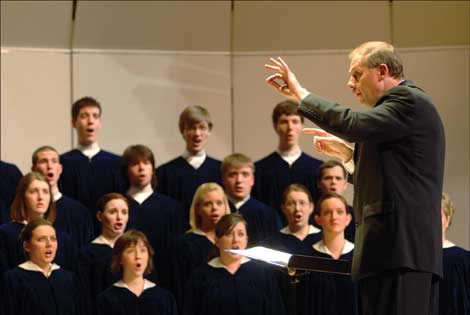 Conductor Ron Clausen and the Concordia Choir will perform Feb. 26 at Pacific Lutheran University. (Courtesy photo)