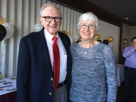 Cascade Park Communities founder Don Hansen was joined by his wife, Jean, at the company's 20th anniversary celebration.