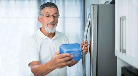Food refrigerated at the right temperature helps consumers prevent foodborne illnesses.