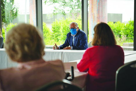Inslee’s virus road show stops in Federal Way